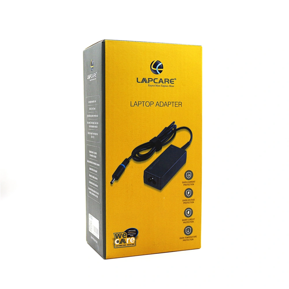 Lapcare Laptop Adapter Compatible For DELL 90w | 19.5v/4.62a | 4.5mm x 3.0mm